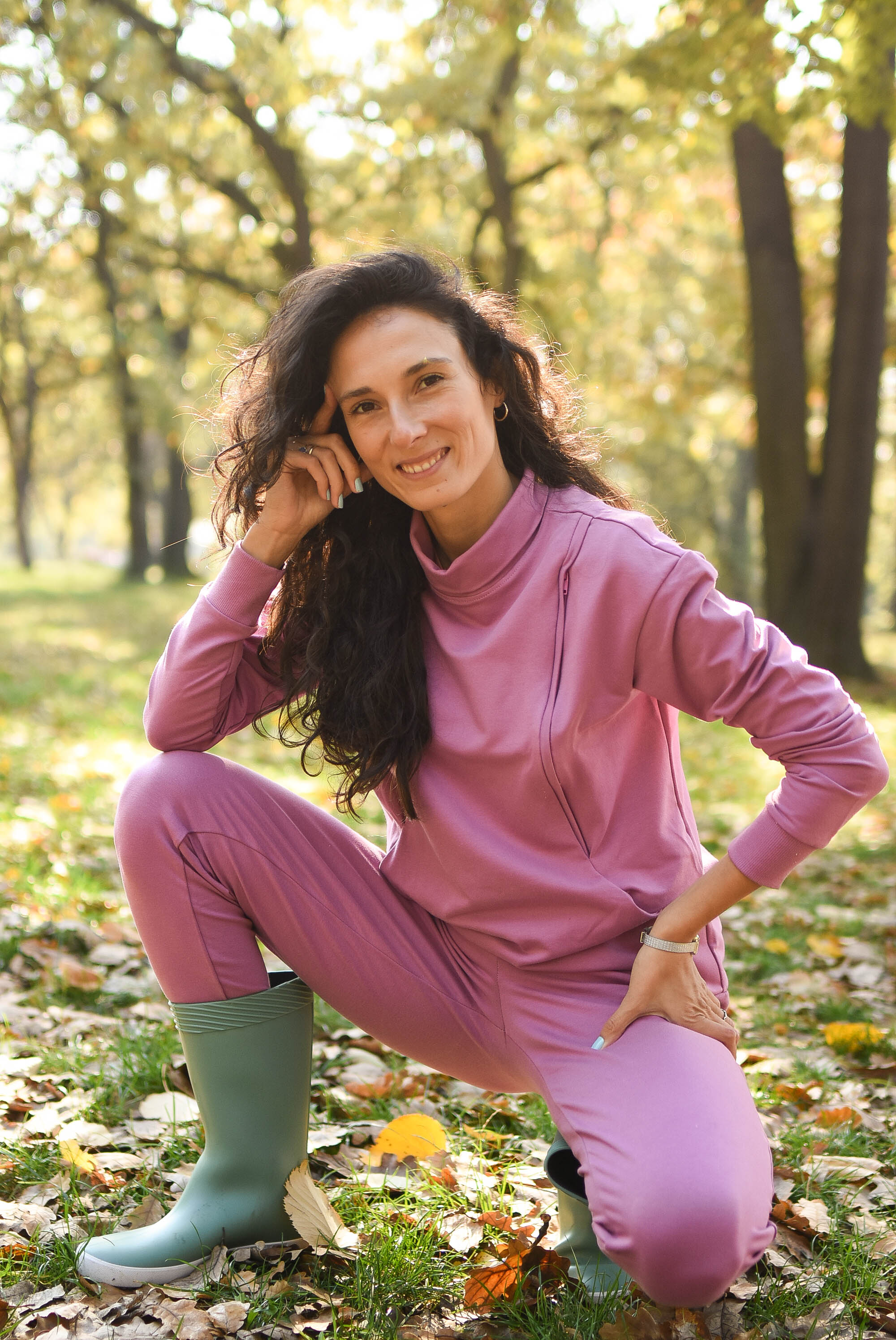 Komplet duks i trenerka  – roze
